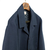 Belted Atelier Jacket In Herringbone Linen