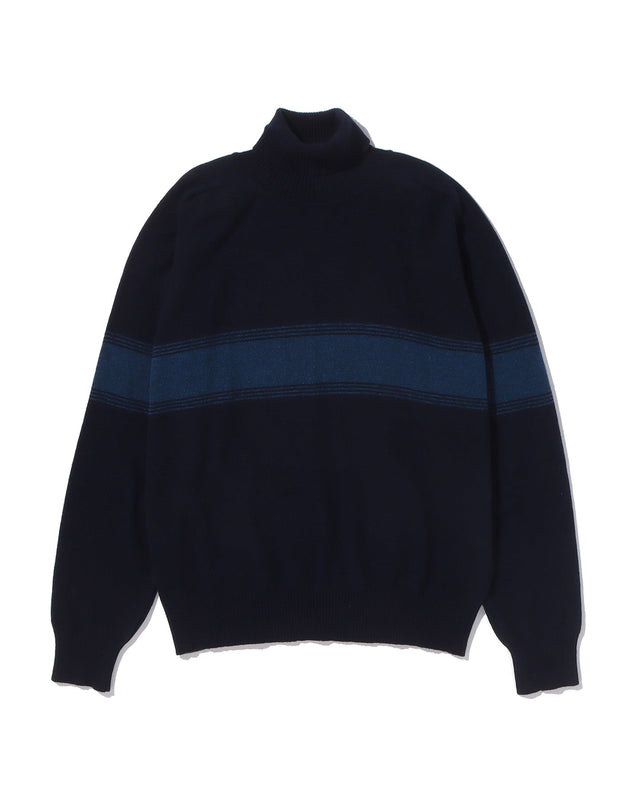 Ombre Stripe High Neck