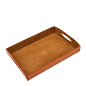 Home Vassoio Svuota Tasche In Pelle Colore Caramello