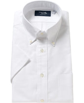 Short Sleeve Shirt Button Down Pinpoint Oxford