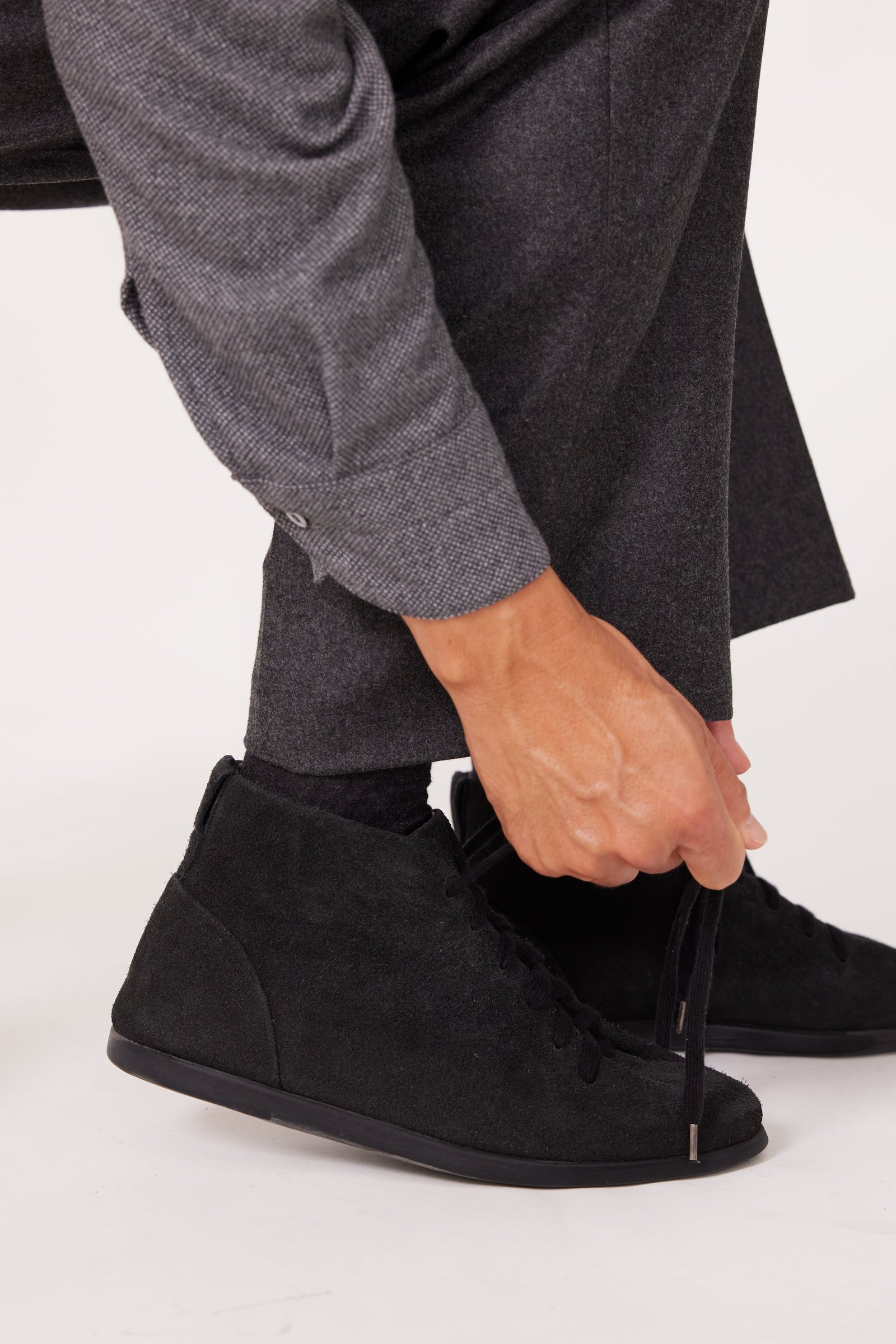 Pleated Boot Suede