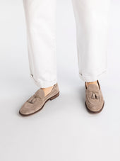 OPERA 002 - Grey Suede Tassel Loafers