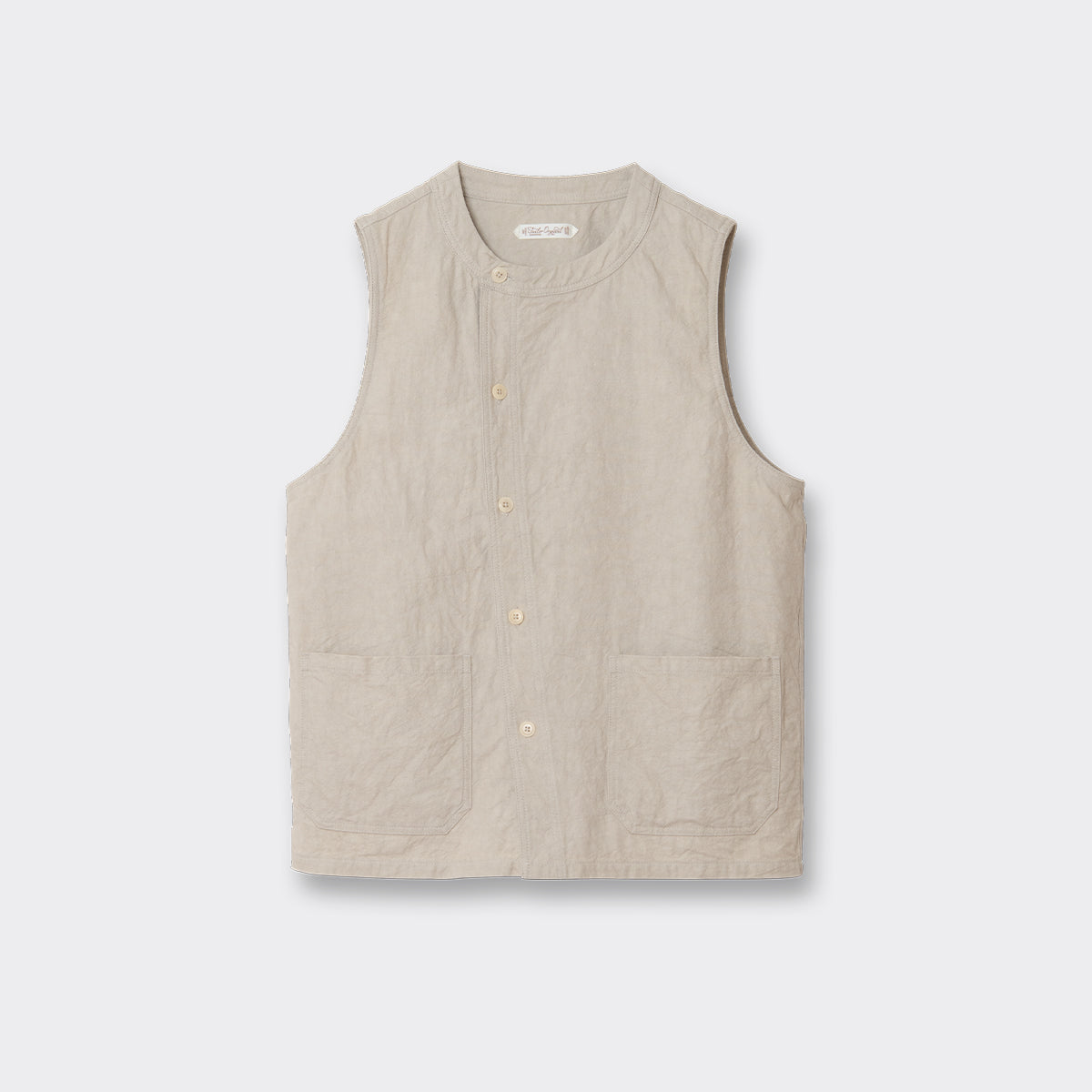 Cotton Linen Gilet Or 4314