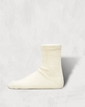 Organic Undyed Pile Socks | Regular Toe