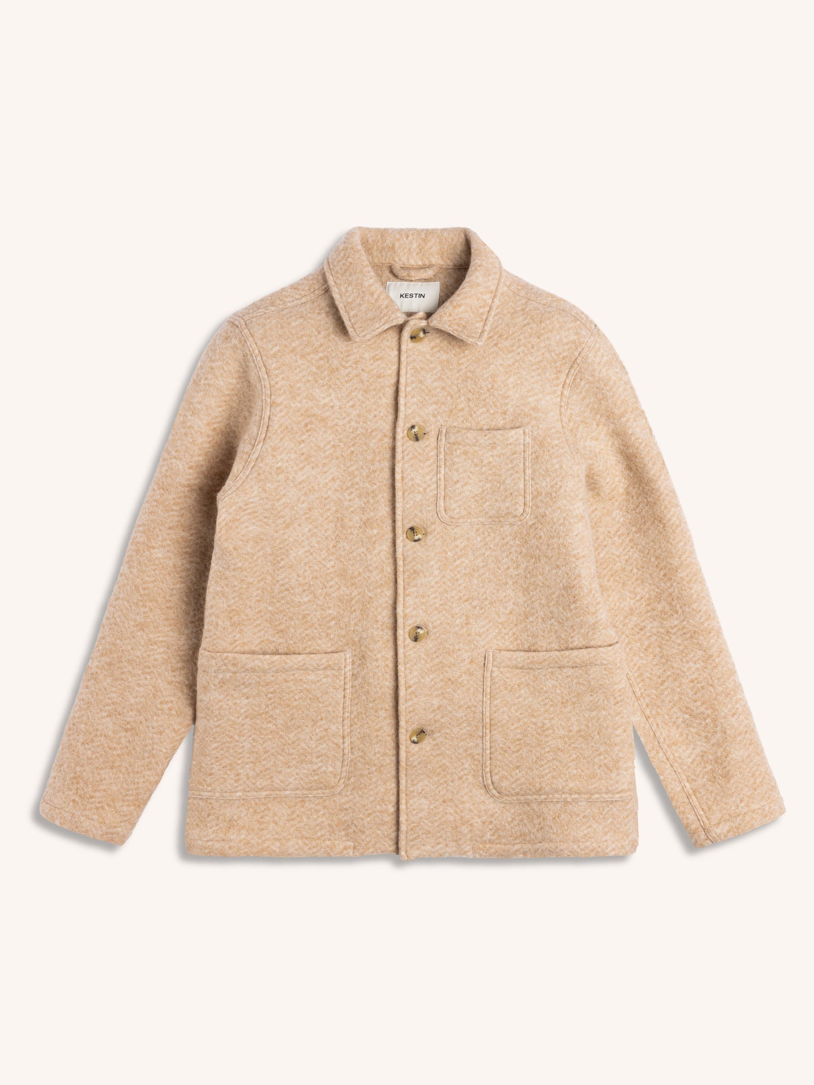 Ormiston Jacket In Oat Wool Herringbone