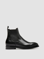 ORTEGA 003 - Black Leather Chelsea Boots
