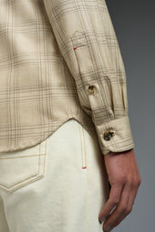 Natural Cashmere Linen Four Pockets Overshirt