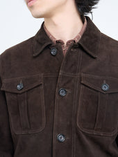 Shawcross Jacket Suede Brown