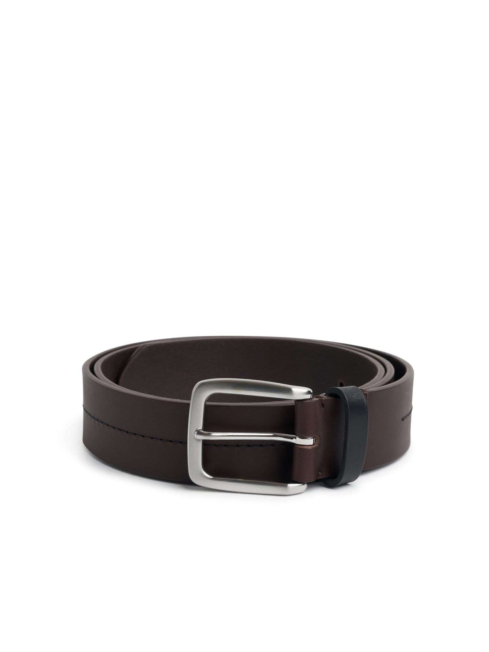 Stitch Belt Leather Brown