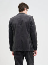Double Breasted Jacket Deakin Cord Grey