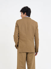 Double Breasted Jacket Sadler Beige