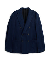 Double Breasted Jacket Faye Indigo Blue