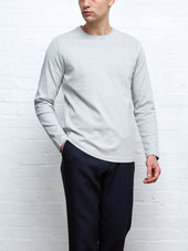 Heavy Long Sleeve Plain T Shirt Tavistock Grey