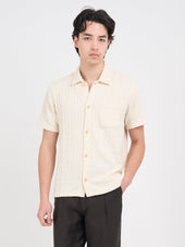 Ashby Short Sleeve Jersey Shirt Weaver Cream