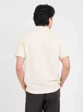 Ashby Short Sleeve Jersey Shirt Weaver Cream