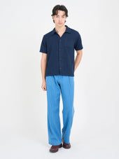 Ashby Short Sleeve Jersey Shirt Weaver Navy