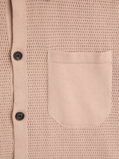 Short Sleeve Mawes Knitted Shirt Nicholson Pink