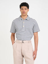 Mersey Polo Shirt Holmes Cream/Midnight