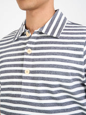 Mersey Polo Shirt Holmes Cream/Midnight