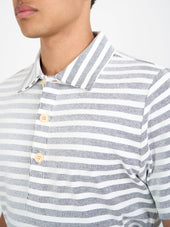 Mersey Polo Shirt Holmes Cream/Navy