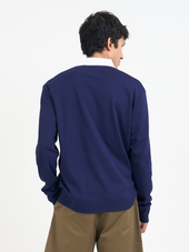 Heavy Long Sleeve Rugby Top Parton Blue