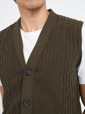 Dewsbury V Neck Penrose Brown