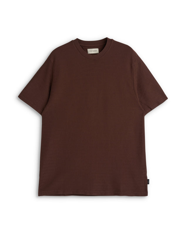 Lynton Crew Neck T-Shirt Coburn Brown