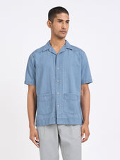 Cuban Short Sleeve Shirt Marden Indigo
