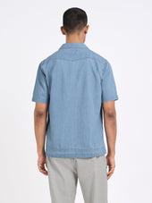 Cuban Short Sleeve Shirt Marden Indigo