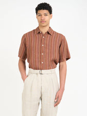 Garrison Short Sleeve Shirt Lowson Terracotta