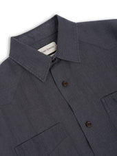 Santiago Short Sleeve Shirt Bleeker Gunmetal Grey