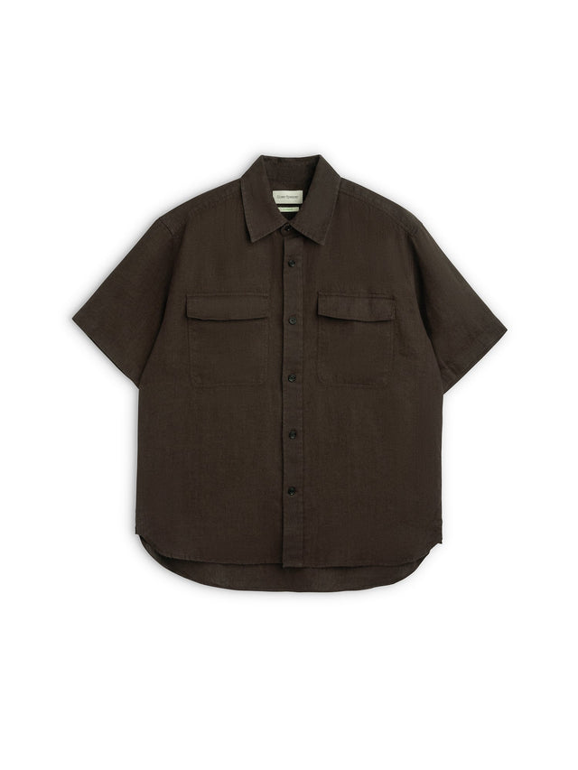 Penryn Short Sleeve Shirt (Loose Fit) Coney Brown