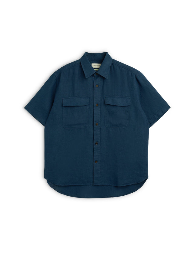 Penryn Short Sleeve Shirt (Loose Fit) Coney Navy