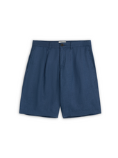 Pleated Shorts Coney Navy