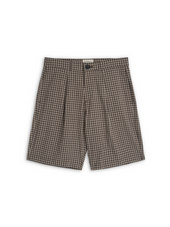 Pleated Shorts Leaman Brown