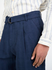 Belted Trousers Arnold Navy