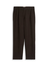 Morton Pleated Trousers Coney Brown