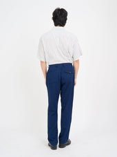 Morton Pleated Trousers Faye Indigo Blue