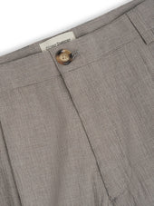Morton Pleated Trousers Jensen White