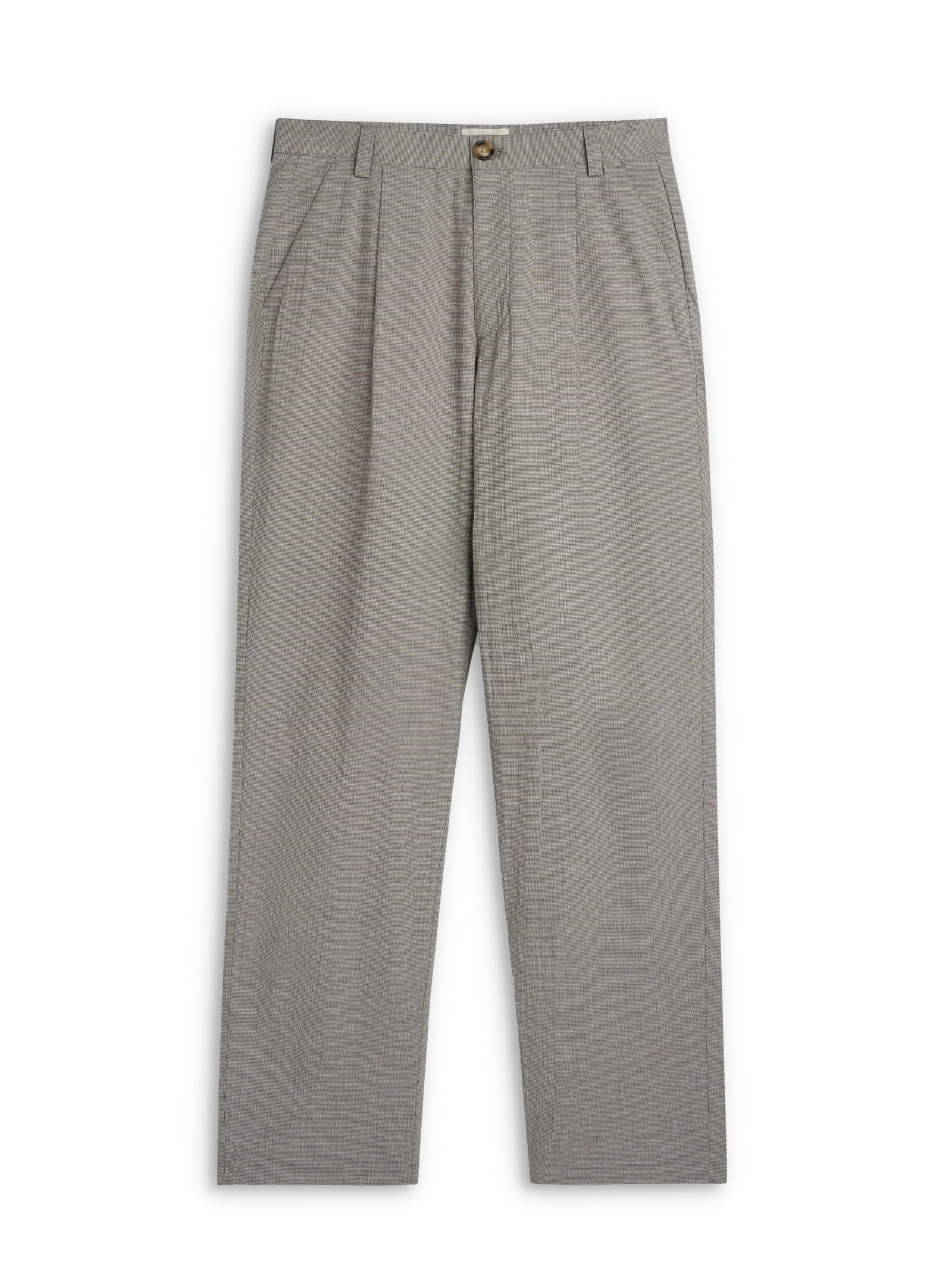 Morton Pleated Trousers Jensen White
