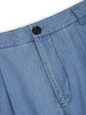Morton Pleated Trousers Marden Indigo