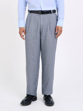 Morton Pleated Trousers Wilkins Grey