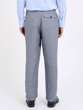 Morton Pleated Trousers Wilkins Grey