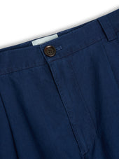 Morton Pleated Trousers Wylie Indigo Rinse