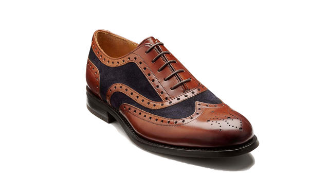 Ossett - Walnut Calf Navy Suede