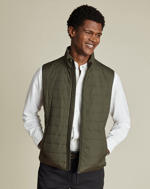 Gilet matelassé léger - Vert olive