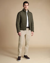 Green Lightweight Quilted Jacket
