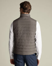Lightweight Quilted Vest Gray