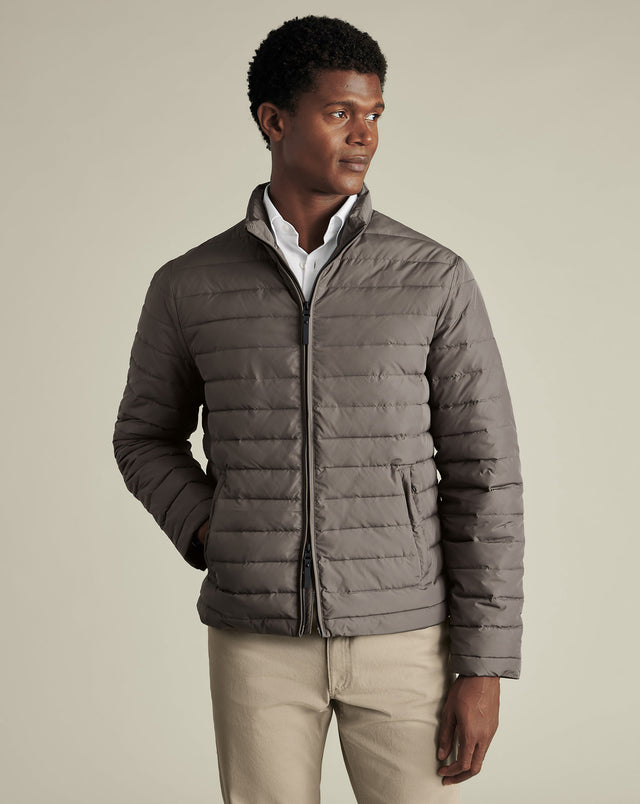 Lightweight Quilted Jacket - Grey