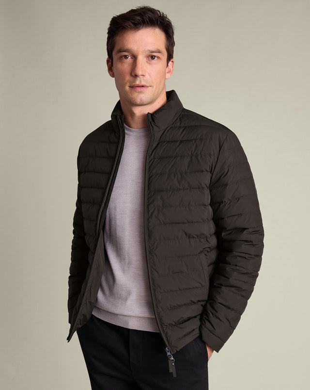 Lightweight Quilted Jacket - Chocolate Brown